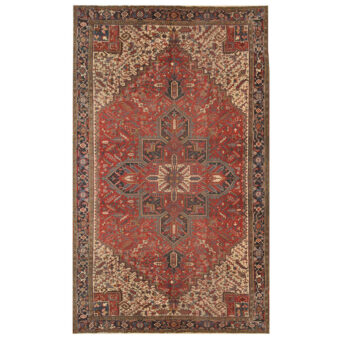 Persian Hand-knotted Antique 1920's Heriz Wool Rug (11'3 x 18')