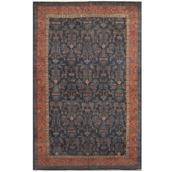 Turkish Hand-knotted Antique 1940's Sparta Wool Runner (10' x 21'6)