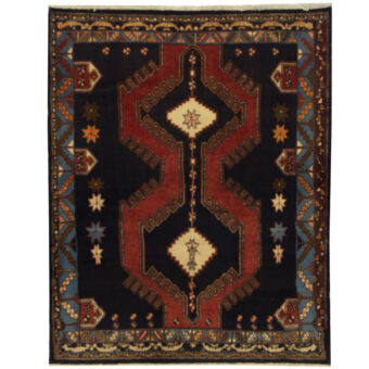 Persian Hand-knotted Hamadan Wool Rug (4'10 x 6')