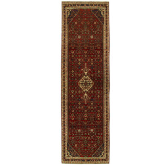 Persian Hand-knotted Tribal Hamadan Wool Runner (3'9 x 13'1)