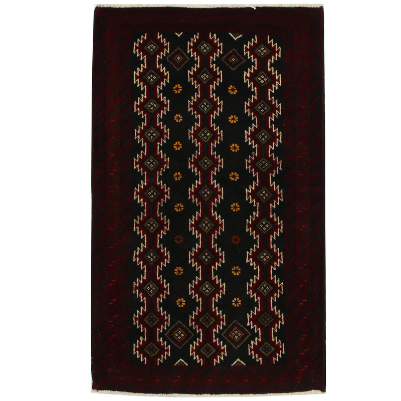 Persian Hand-knotted Tribal Balouchi Wool Runner (3'5 x 5'9)