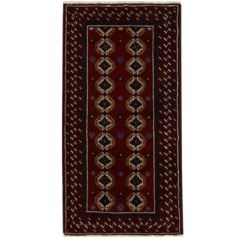 Persian Hand-knotted Tribal Balouchi Wool Runner (3'3 x 6')