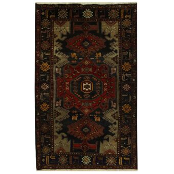 Persian Hand-knotted Tribal Hamadan Wool Rug (4'8 x 7'5)