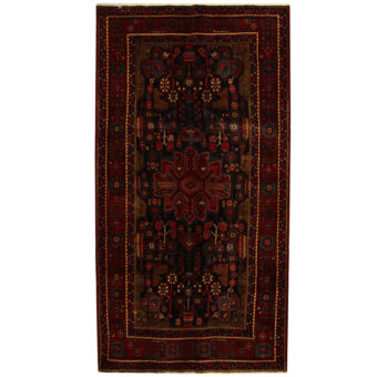 Persian Hand-knotted Hamadan Wool Rug (5'5 x 10'4)