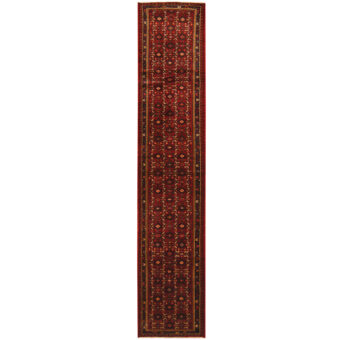 Persian Hand-Knotted Tribal Hamadan Wool Runner (2'8 x 13'2)