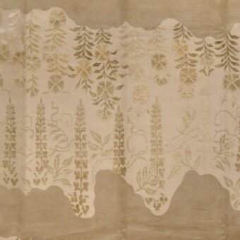 Indo Hand-knotted Erased Wool & Silk Rug (8'10 x 12')