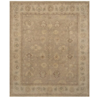 Indo Hand-knotted Oushak Wool Rug (8' x 9'7)