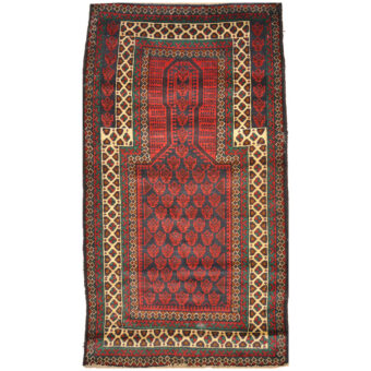 Afghan Hand-knotted Balouchi Wool Rug (2'8 x 4'10)
