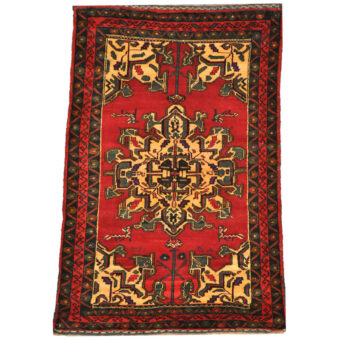Afghan Hand-knotted Tribal Balouchi Wool Rug (2'6 x 4')