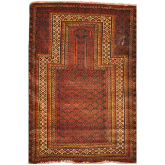 Afghan Hand-knotted Balouchi Wool Rug (2'10 x 4'2)