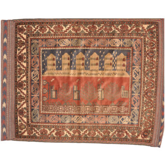 Afghan Hand-knotted Tribal Balouchi Wool Rug (4'1 x 5'7)