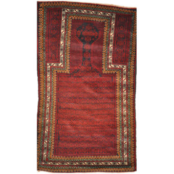 Afghan Hand-knotted Balouchi Wool Rug (2'9 x 5'1)