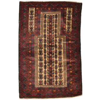 Afghan Hand-knotted Tribal Balouchi Wool Rug (2'9 x 4'6)