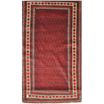 Afghan Hand-knotted Tribal Balouchi Wool Rug (3'7 x 6'4)