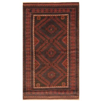 Afghan Hand-knotted Tribal Balouchi Wool Rug (3'7 x 6'2)