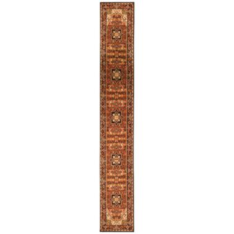 Indo Hand-knotted Heriz Wool Runner (2'5 x 17'4)