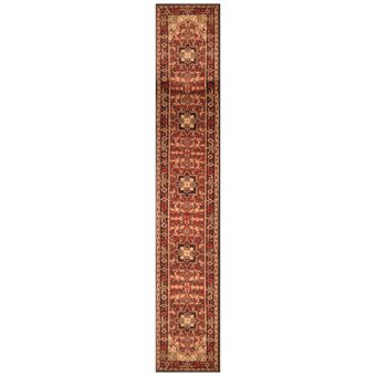 Indo Hand-knotted Heriz Wool Runner (2'6 x 20'8)