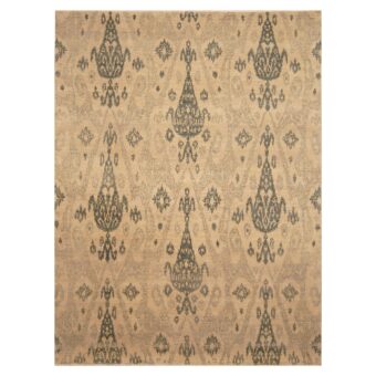 Indo Hand-knotted Ikat Wool Rug (7'10 x 10'5)