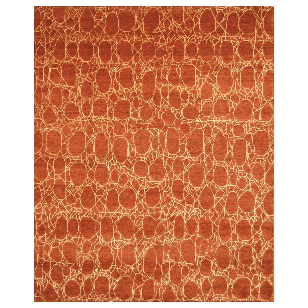 Indo Hand-knotted Tibetan Wool & Silk Rug (8' x 10')