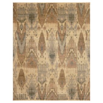Indo Hand-knotted Ikat Wool Rug (8' x 10'2)