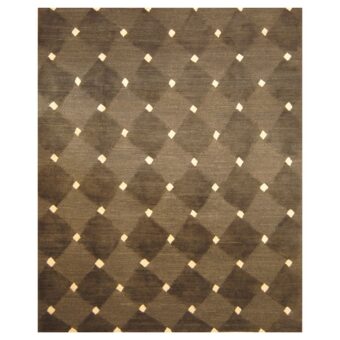 Indo Hand-knotted Tibetan Wool Rug (8' x 9'10)