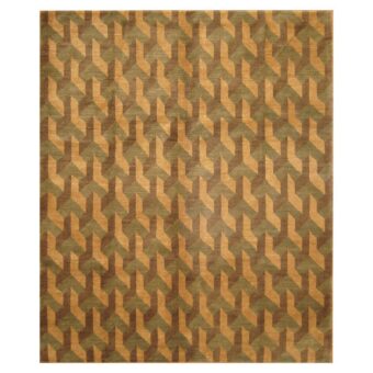 Indo Hand-knotted Tibetan Wool Rug (8' x 9'8)