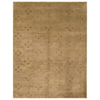 Indo Hand-knotted Tibetan Wool & Silk Rug (8' x 10')