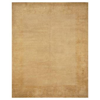 Indo Hand-knotted Tibetan Wool & Silk Rug (8' x 10')