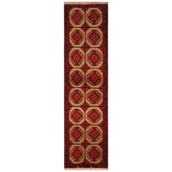 Persian Hand-knotted Balouchi Wool Runner (1'8 x 6'4)