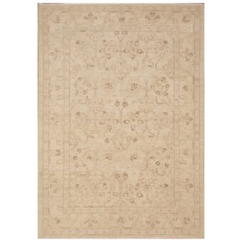 Afghan Hand-knotted Vegetable Dye Oushak Wool Rug (5' x 7')