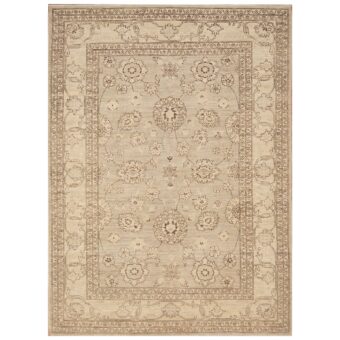Afghan Hand-knotted Vegetable Dye Oushak Wool Rug (5' x 6'8)
