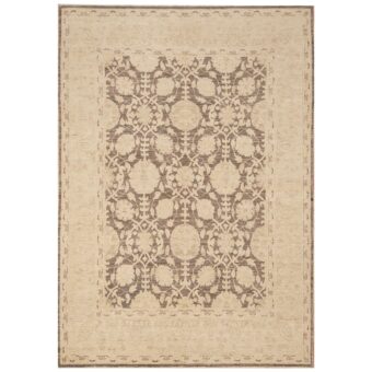 Afghan Hand-knotted Vegetable Dye Oushak Wool Rug (5' x 6'9)