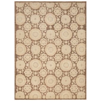 Afghan Hand-knotted Vegetable Dye Khotan Wool Rug (4'10 x 6'8)