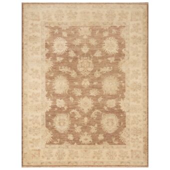 Afghan Hand-knotted Vegetable Dye Oushak Wool Rug (5' x 6'4)