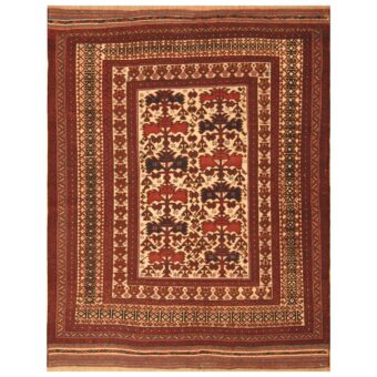 Afghan Hand-woven Soumak Wool Rug (6'8 x 10')