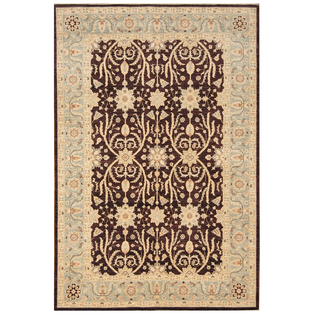 Afghan Hand-knotted Vegetable Dye Oushak Wool Rug (5'9 x 8'7)