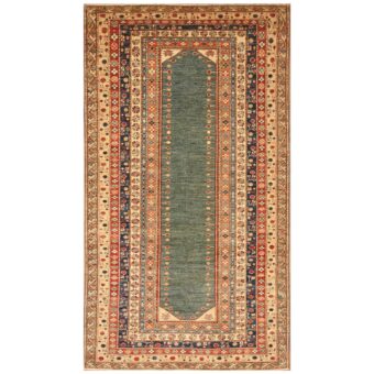 Afghan Hand-knotted Super Kazak Wool Rug (5'3 x 9'5)