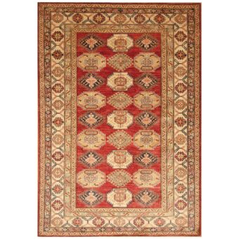 Afghan Hand-knotted Super Kazak Wool Rug (6' x 8'8)