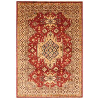 Afghan Hand-knotted Super Kazak Wool Rug (6' x 8'9)