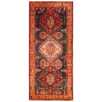 Persian Hand-knotted Ardabil Wool Runner (5' x 10'9)