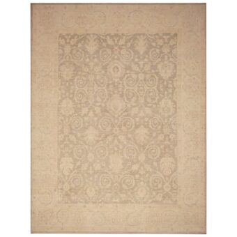 Afghan Hand-knotted Vegetable Dye Oushak Wool Rug (9'1 x 11'9)