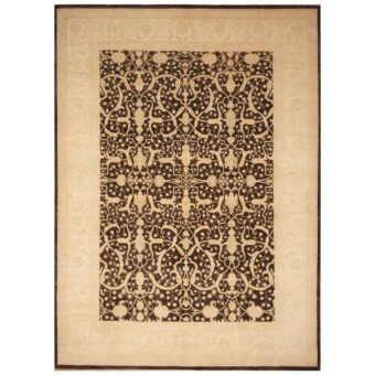 Afghan Hand-knotted Vegetable Dye William Morris Wool Rug (8'9 x 11'9)