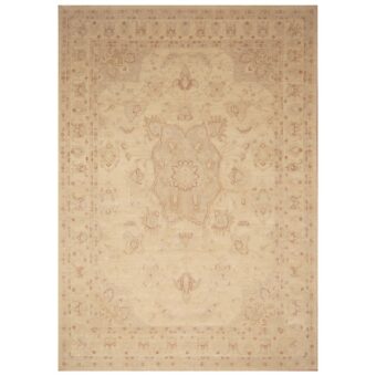 Afghan Hand-knotted Vegetable Dye Oushak Wool Rug (8'2 x 11'2)
