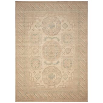Afghan Hand-knotted Vegetable Dye Khotan Wool Rug (8'10 x 12'1)