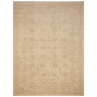Afghan Hand-knotted Vegetable Dye Oushak Wool Rug (8'2 x 10'10)