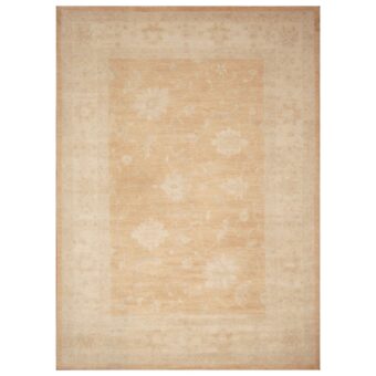Afghan Hand-knotted Vegetable Dye Oushak Wool Rug (8' x 11'1)