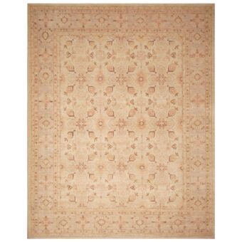 Afghan Hand-knotted Vegetable Dye Oushak Wool Rug (9'1 x 11'6)