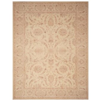 Afghan Hand-knotted Vegetable Dye Oushak Wool Rug (9'2 x 11'9)