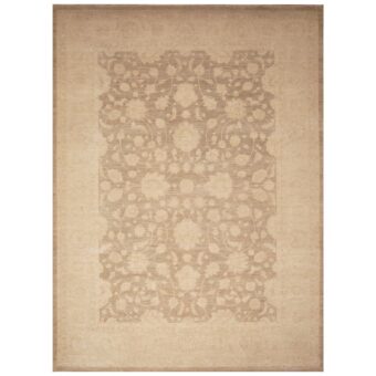 Afghan Hand-knotted Vegetable Dye Oushak Wool Rug (9'2 x 12'6)