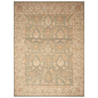 Afghan Hand-knotted Vegetable Dye Oushak Wool Rug (9' x 12'5)